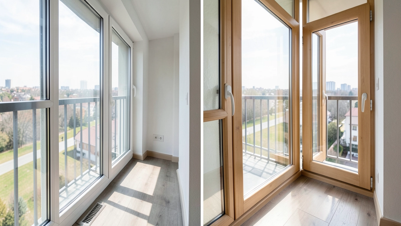 Ceny okien balkonowych PCV i drewnianych