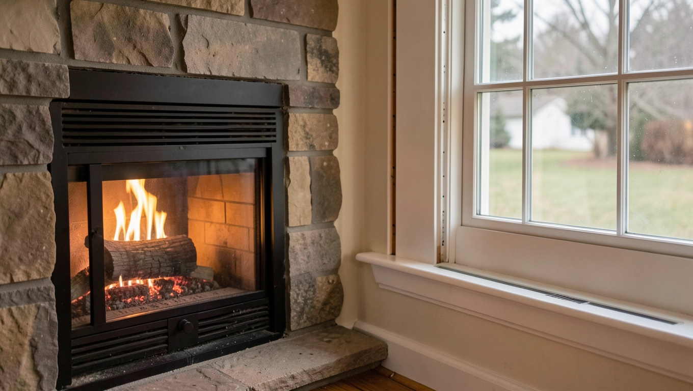 Odległość kominka od okna a bezpieczeństwo pożarowe