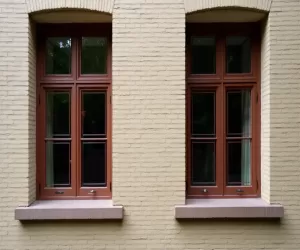 Brązowe okna jakie parapety zewnętrzne